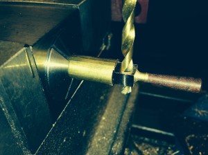 Drilling the square hole