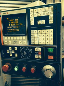 The CNC input control panel.  I am still learning how to use this.