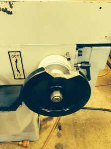 The broken X axis hand wheel.  replacement from China for $a20, including postage....