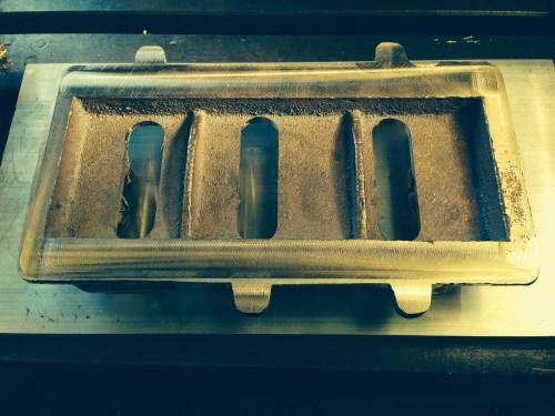 The base of the base, machined flat