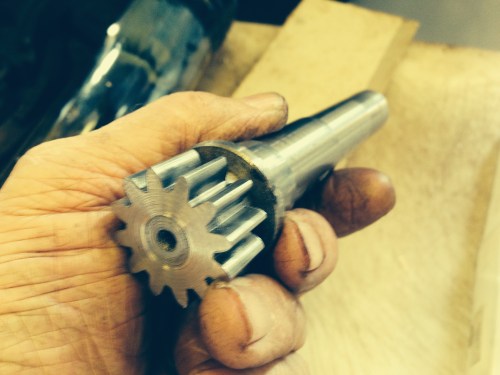 The gear attached to the shaft using Loctite.  If the Loctite is inadequate, the gear can be pinned to the shaft.   In the post tomorrow, to Townsville QLD.