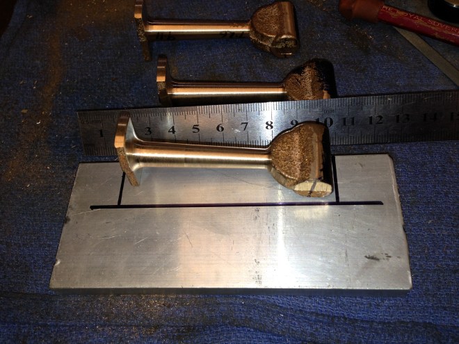Another jig! The con rod is difficult to hold accurately for milling, so I made a jig to assist. 10mm aluminium plate, with a cut out section to accept the con rod casting.