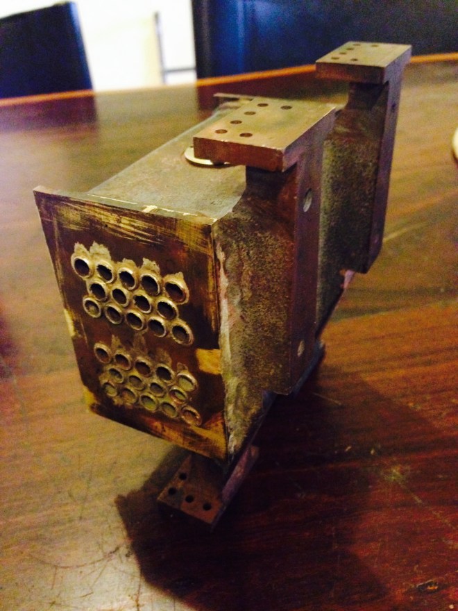 The second end silver soldered, and it was perfect!  No leaks, looked neat.