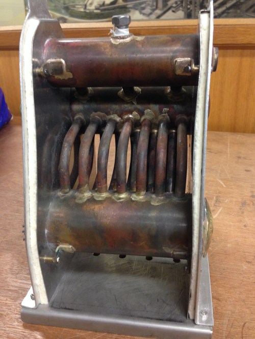 The water tubes, super heater and boiler.