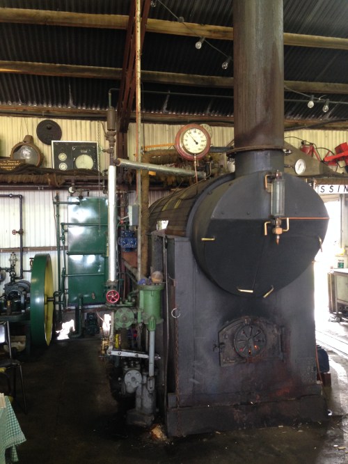 The boiler used to power the steam engines.