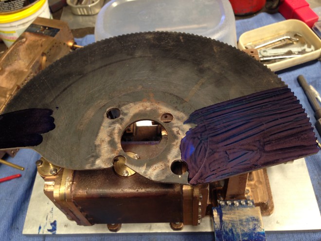 The broken cold saw blade. The steel is superb. 