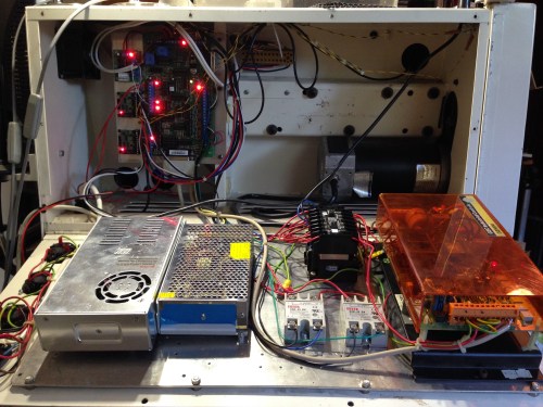 The electricals after the conversion.