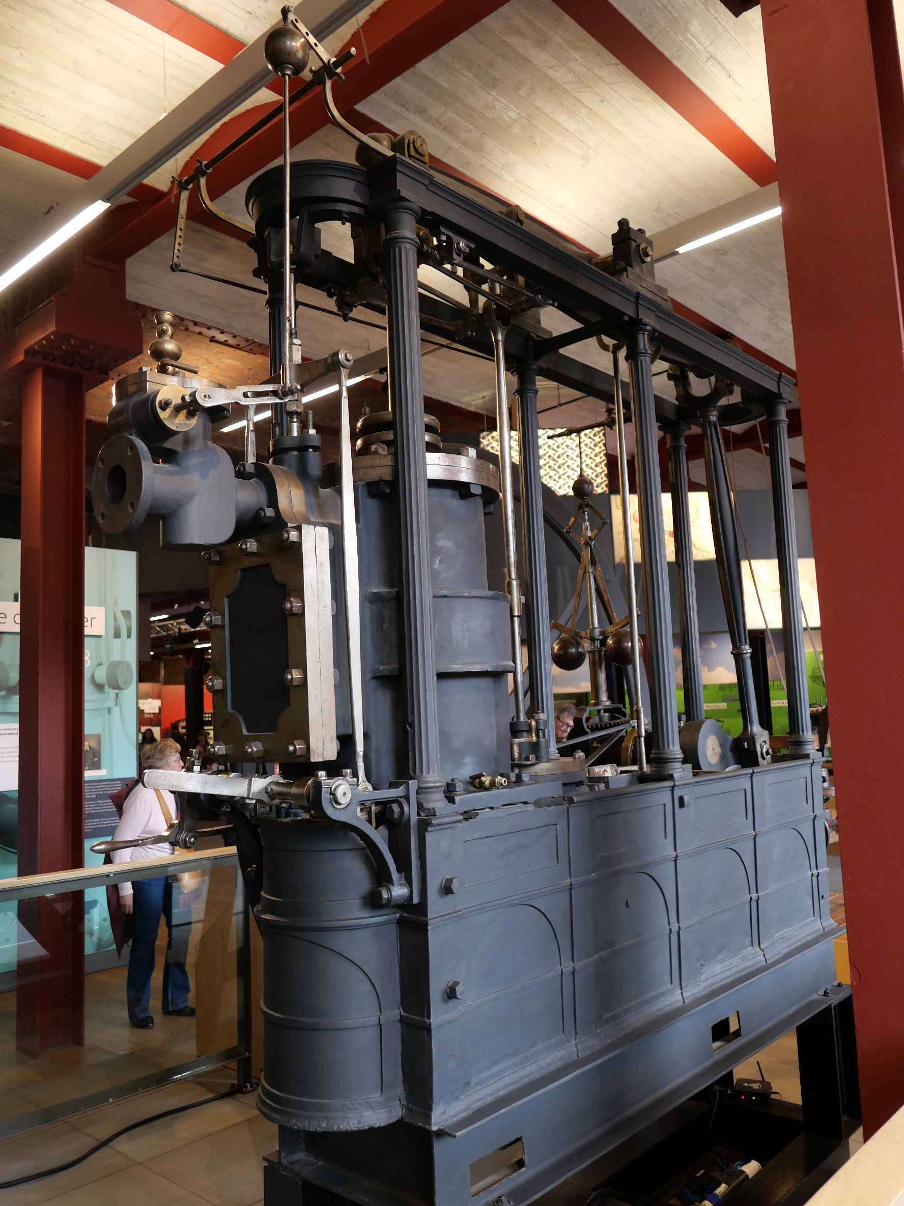 Beam engine cylinder end